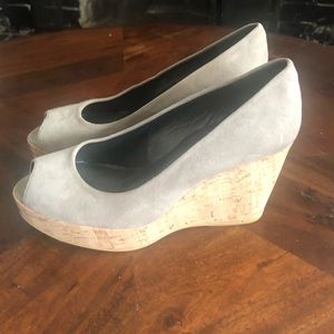 Stuart Weitzman cork wedges